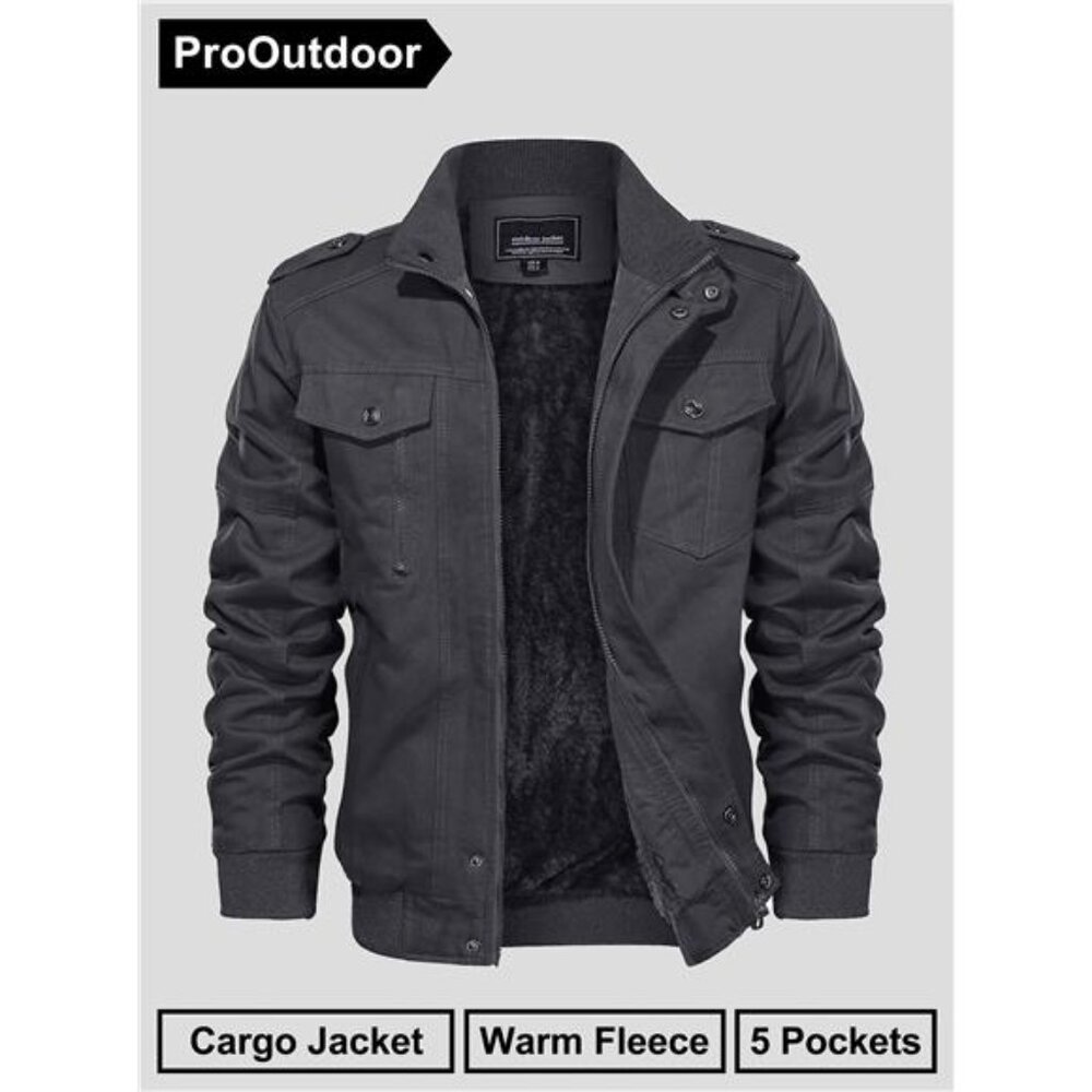 Men's Heavy-Duty Sherpa Lined Workwear Jacket - Warm & Durable